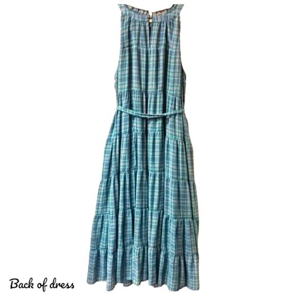  Torrid Plus Size Maxi Lindsay Plaid Hi-Lo Tiered Dress 3X 👗 - Picture 9 of 15
